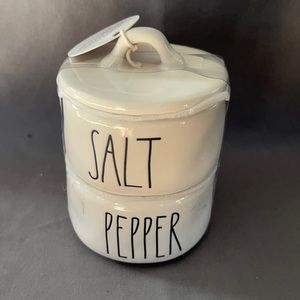 Rae Dunn - SALT/PEPPER - stacker